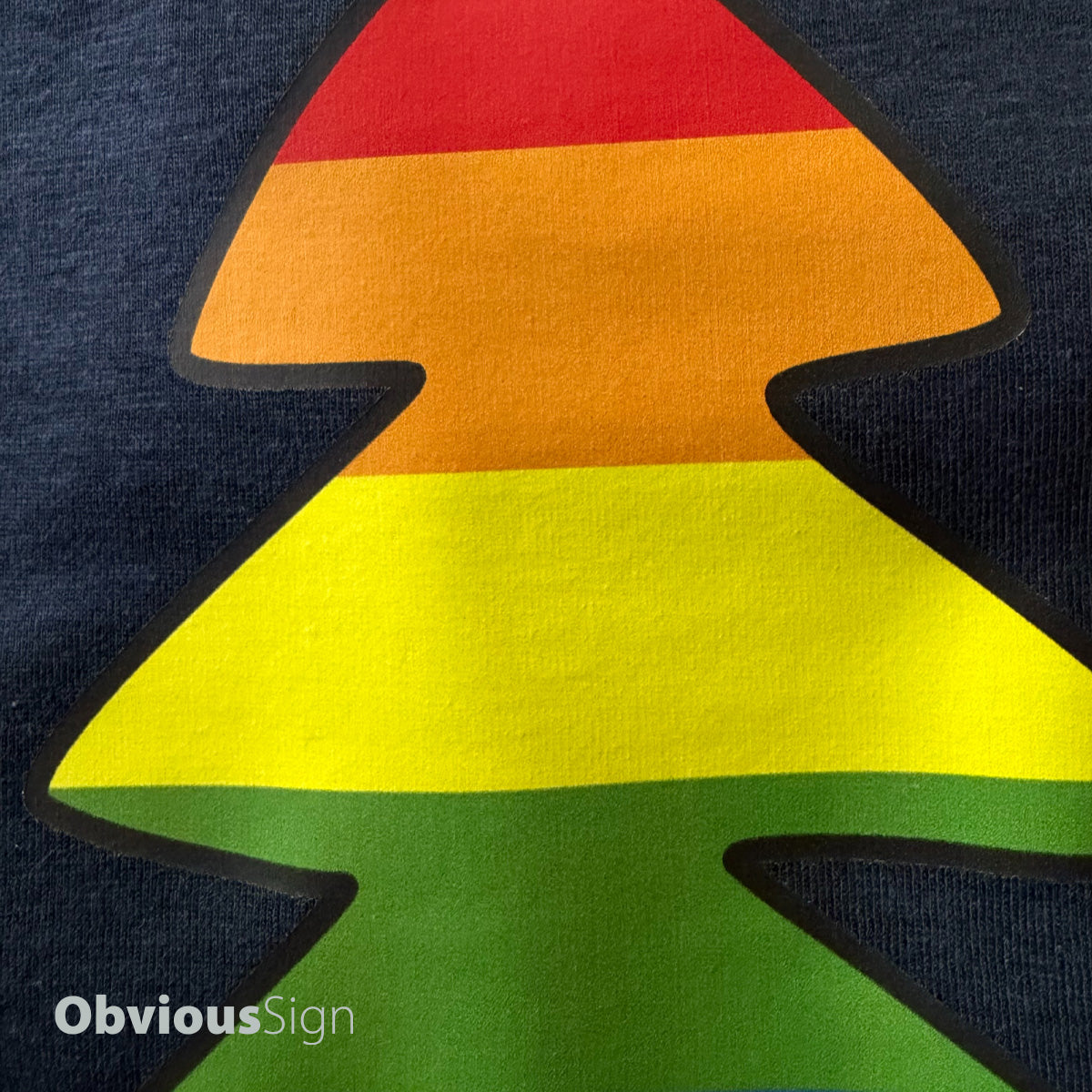 Unisex Christmas Tree (Navy)