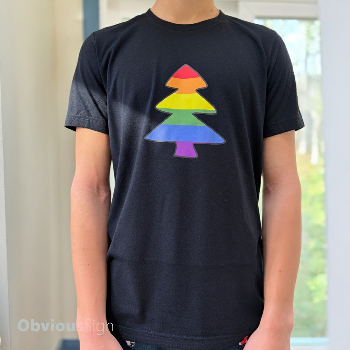 Unisex Christmas Tree (Navy)