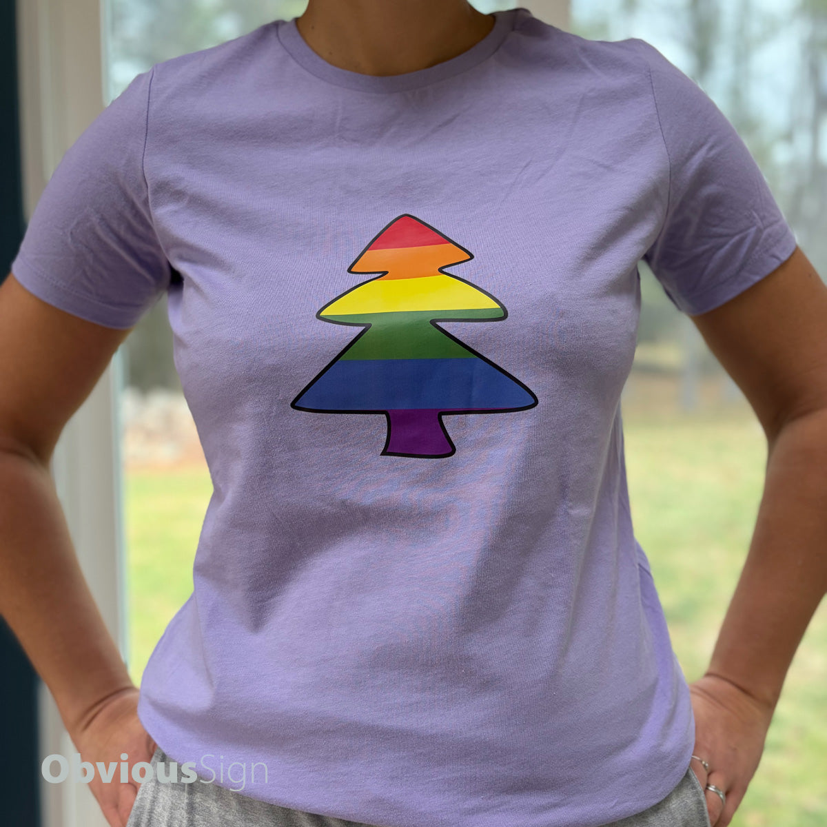 Women's Christmas Tree (Dark Lavender)